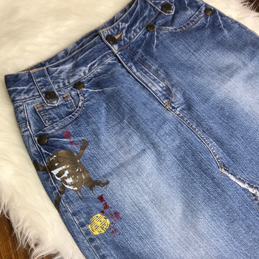 DISNEY STORE Pirates of Caribbean Denim Skirt 6